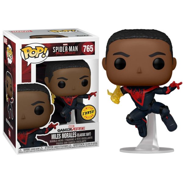 Figura Pop Spiderman Miles Morales Classic Suit Chase Supply