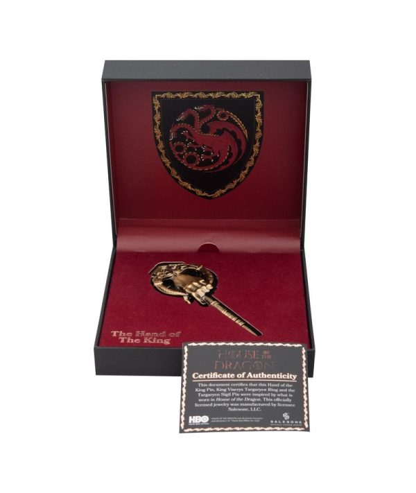 House of Dragon broche de la mano del rey HOTDHOTK3DPIN1L on Sale