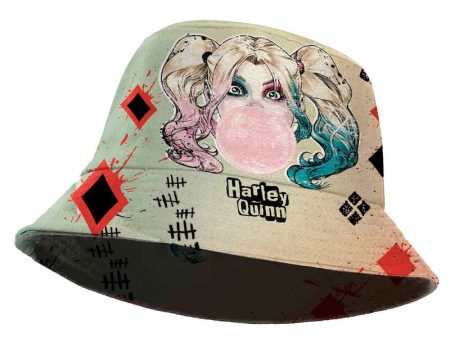 Gorro Pescador Harley Quinn Dc Comics Infantil Hot on Sale