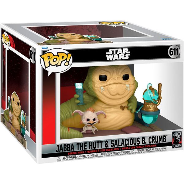 Figura Pop Star Wars 40Th Jabba The Hutt & Salacious B Crumb For Cheap