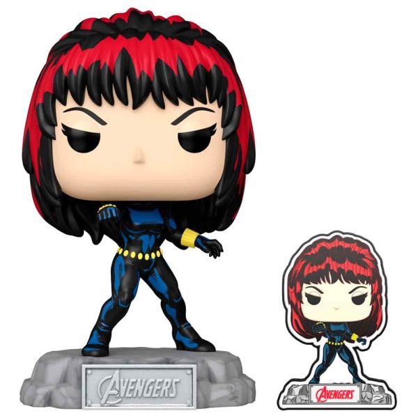 Figura Pop Marvel Avengers 60Th Anniversary Comic Black Widow With Pin Exclusive on Sale