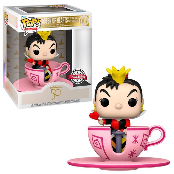 Figura Pop Walt Disney World 50Th Queen Of Hearts At Mad Tea Party Exclusive Online