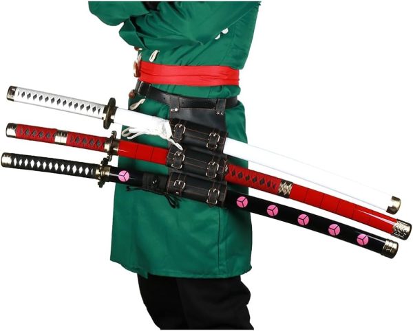 Porta katanas o tahali de Zoro One piece con cinturón sh192-3 Hot on Sale