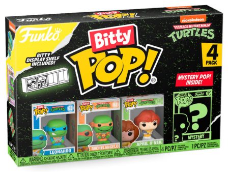 Blister 4 Figuras Bitty Pop Tortugas Ninja Leonardo on Sale