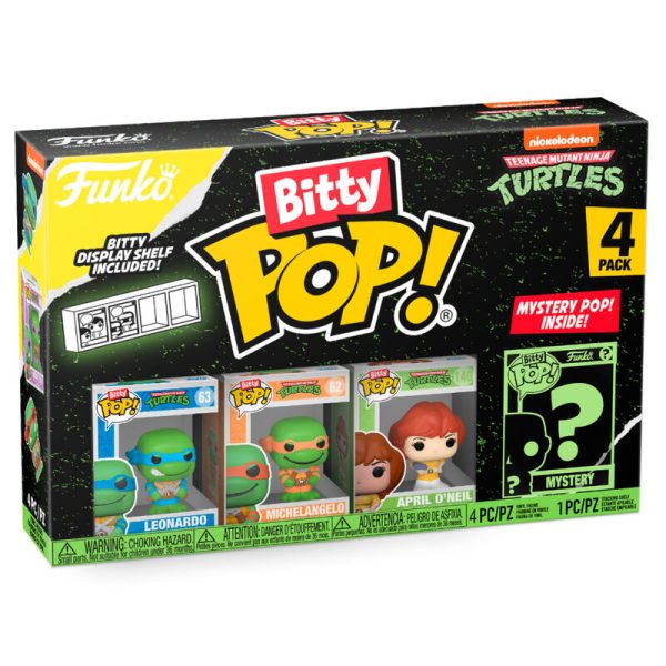 Blister 4 Figuras Bitty Pop Tortugas Ninja Leonardo on Sale