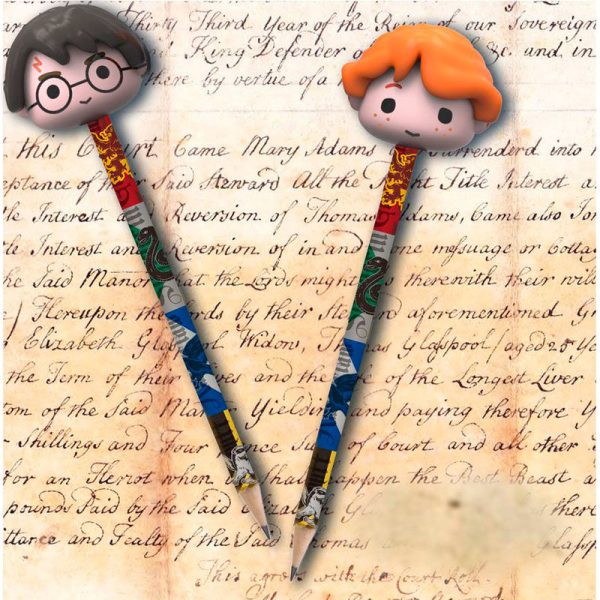 Blister 2 Lapices Con Goma 3D Harry Potter Supply