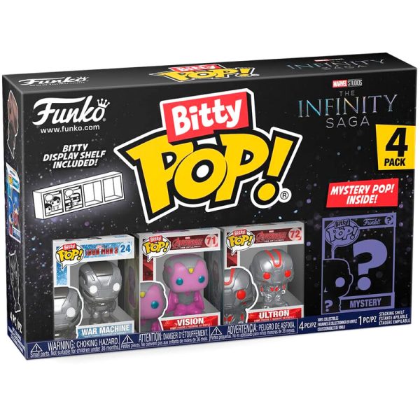 Blister 4 Figuras Bitty Pop Marvel The Infinity Saga Iron Man on Sale