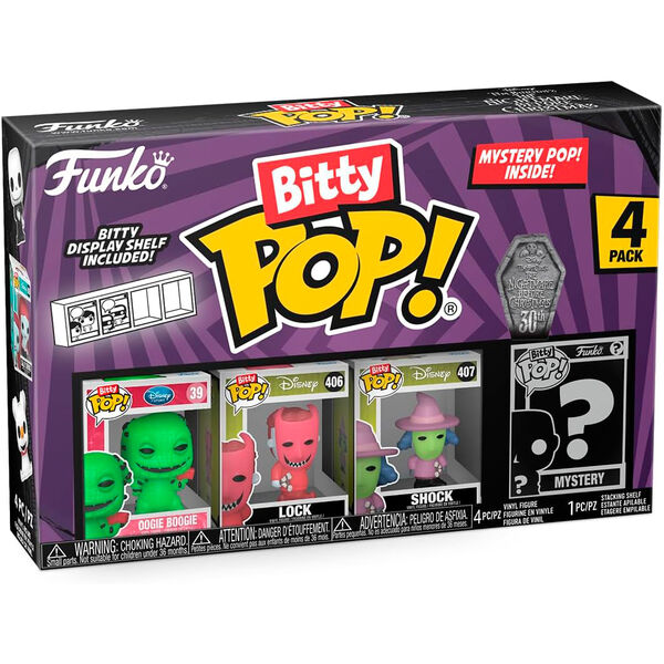 Blister 4 Figuras Bitty Pop Disney Pesadilla Antes De Navidad Oogie Boogie Online Sale