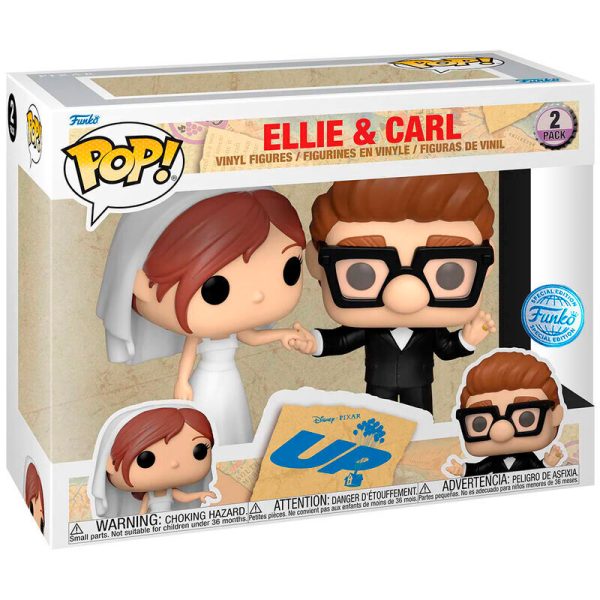 Blister 2 Figuras Pop Disney Up Ellie & Carl Exclusive Supply