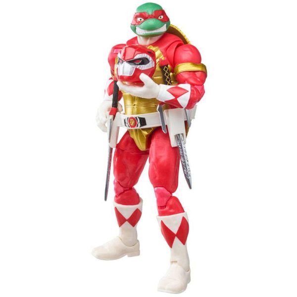 Blister Figuras Raphael + Foot Soldier Tommy Tortugas Ninja Power Rangers 15Cm For Sale