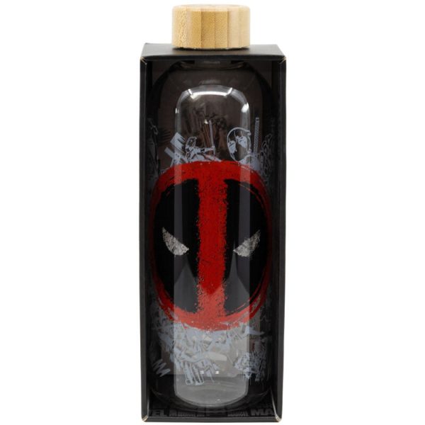 Botella Cristal Deadpool Marvel 1030Ml For Sale