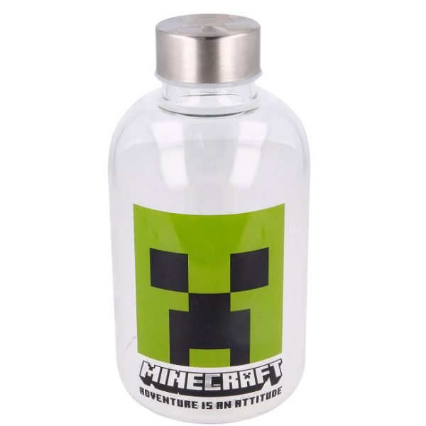 Botella Cristal Minecraft 620Ml For Sale