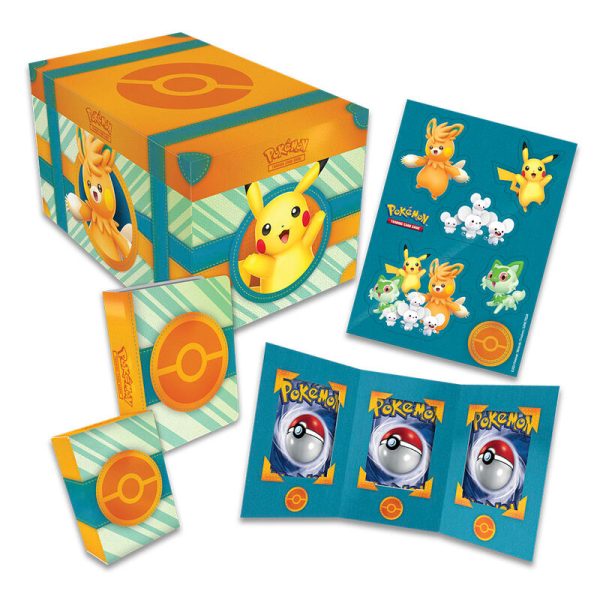 Cofre Del Tesoro Juego Cartas Coleccionables Pokemon Español Fashion