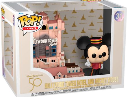 Figura Pop Walt Disney World 50Th Anniversary Hollywood Tower Hotel And Mickey Mouse Sale