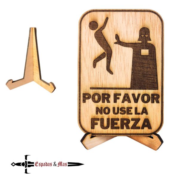 Cartel No usar la Fuerza Discount