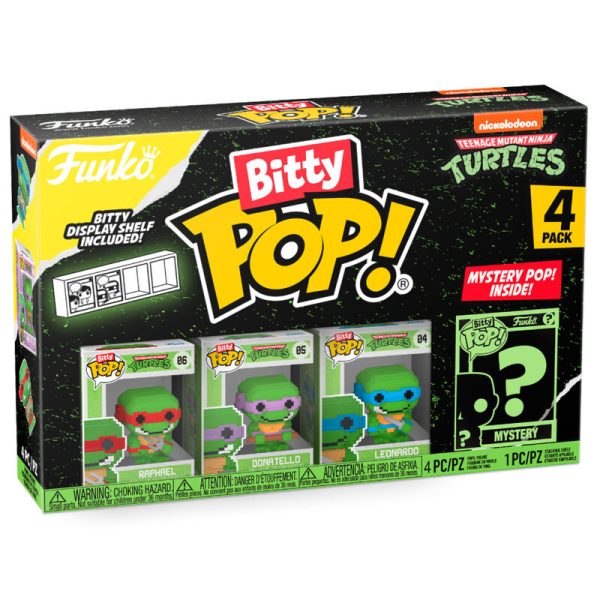 Blister 4 Figuras Bitty Pop Tortugas Ninja Blit on Sale