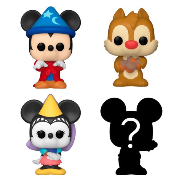 Blister 4 Figuras Bitty Pop Disney Sorcerer Mickey For Sale