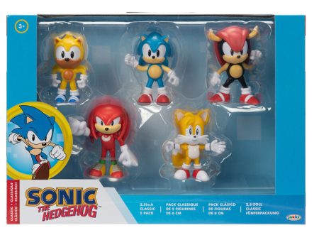 Blister 5 Figuras Sonic The Hedgehog  6Cm Supply