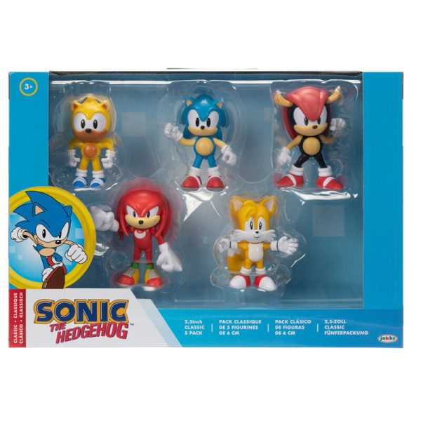 Blister 5 Figuras Sonic The Hedgehog  6Cm Supply