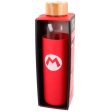 Botella Cristal Super Mario Bros Nintendo Funda Silicona 585Ml For Cheap