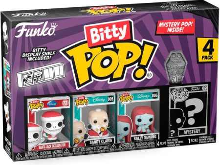 Blister 4 Figuras Bitty Pop Disney Pesadilla Antes De Navidad Santa Jack For Cheap