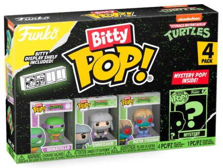 Blister 4 Figuras Bitty Pop Tortugas Ninja Donatello For Discount