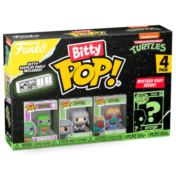 Blister 4 Figuras Bitty Pop Tortugas Ninja Donatello For Discount