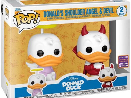 Blister 2 Figuras Pop Disney Donald Duck - Donald Angel & Devil Exclusive Online Sale