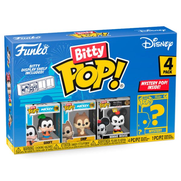 Blister 4 Figuras Bitty Pop Disney Goofy Hot on Sale