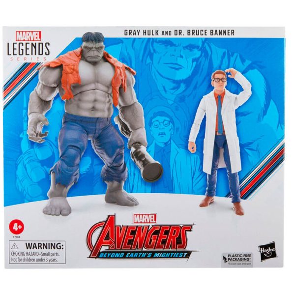 Figuras Gray Hulk & Dr. Bruce Banner Beyond Earths Mightiest Los Vengadores Avengers Marvel 15Cm For Discount