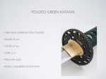 Katana YariNoHanzo Folded Green Hot on Sale