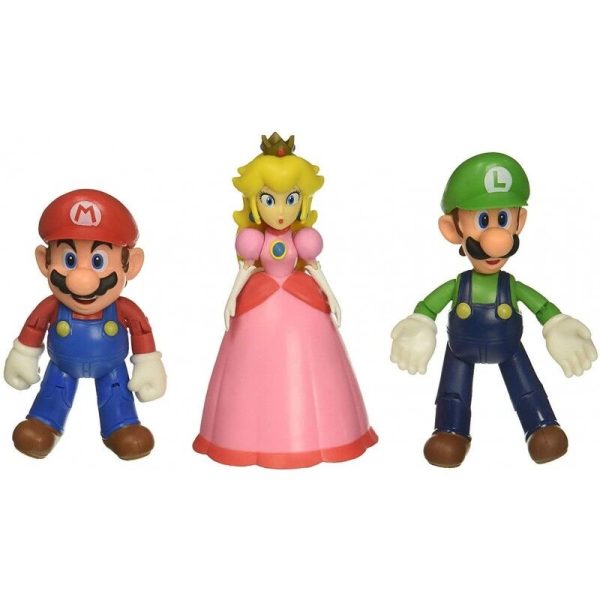 Blister 3 Figuras Super Mario Bros 10Cm Online now