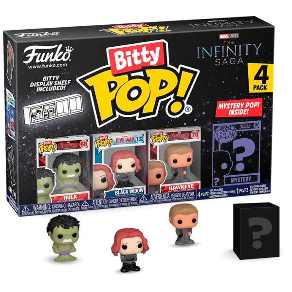 Blister 4 Figuras Bitty Pop Marvel The Infinity Saga Hulk Online now