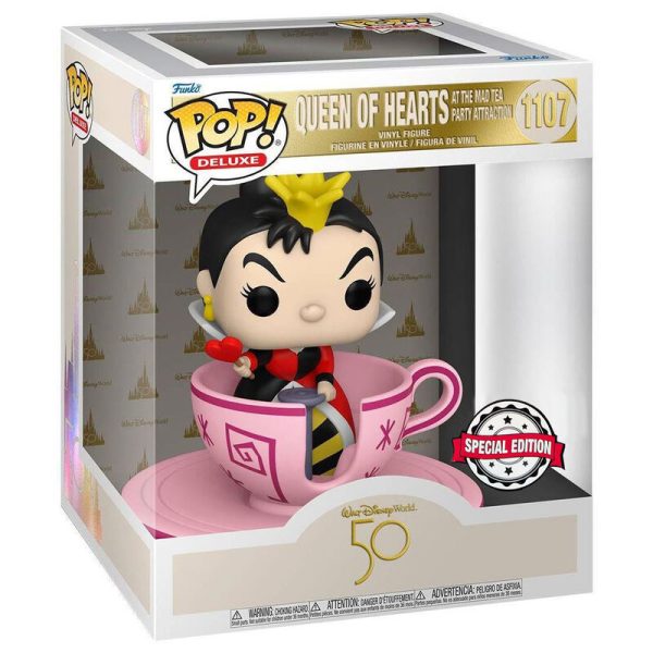 Figura Pop Walt Disney World 50Th Queen Of Hearts At Mad Tea Party Exclusive Online