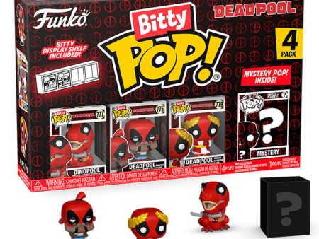 Blister 4 Figuras Bitty Pop Marvel Deadpool Dinopool Online Sale