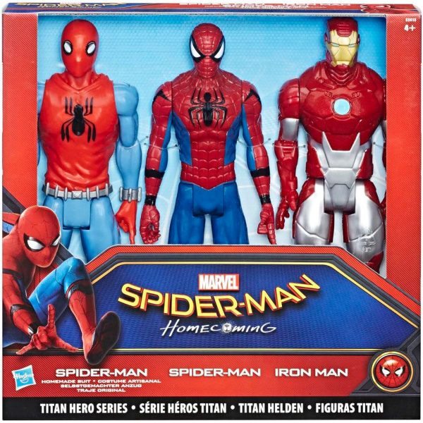 Blister 3 Figuras Titan Hero Series Spiderman Marvel 30Cm Cheap