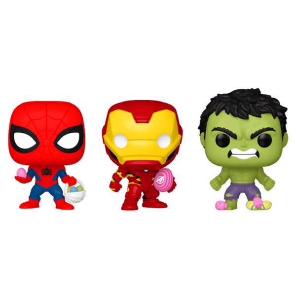 Blister 3 Figuras Carrot Pocket Pop Marvel Spiderman Hulk Iron Man Online