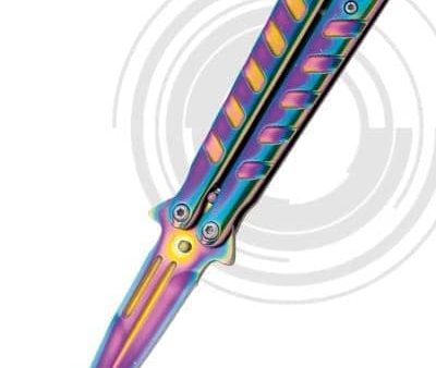 Navaja mariposa rainbow 7.2 cm hoja 61009W Sale