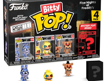 Blister 4 Figuras Bitty Pop Five Nights At Freddys Nightmare Bonnie For Cheap