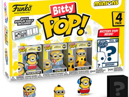 Blister 4 Figuras Bitty Pop Minions Series 3 Fashion