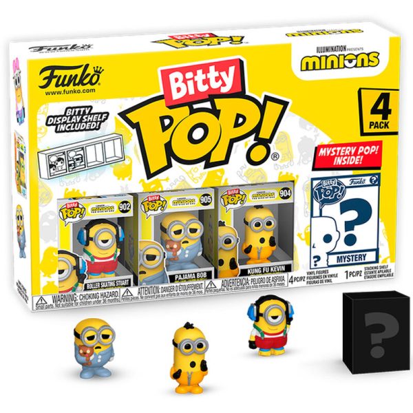 Blister 4 Figuras Bitty Pop Minions Series 3 Fashion