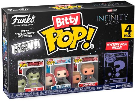 Blister 4 Figuras Bitty Pop Marvel The Infinity Saga Hulk Online now