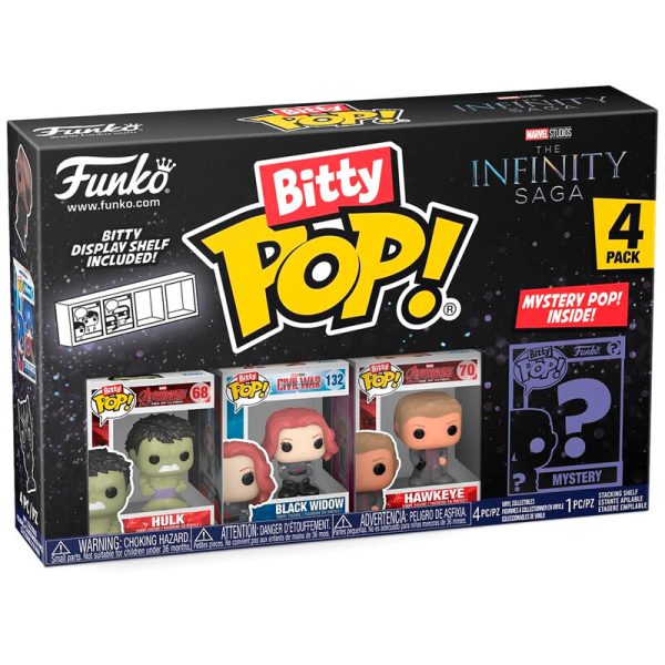 Blister 4 Figuras Bitty Pop Marvel The Infinity Saga Hulk Online now