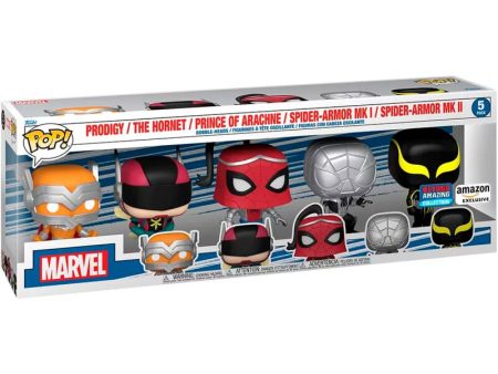 Blister 5 Figuras Pop Marvel Spiderman Exclusive Online now