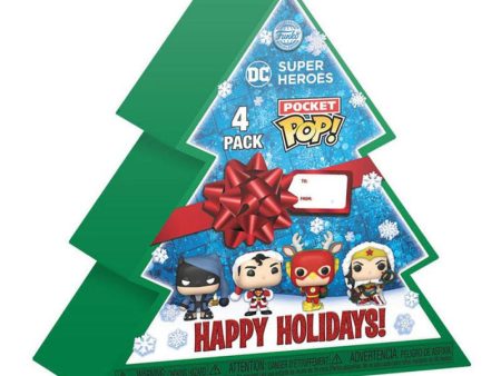 Arbol Navidad Con 4 Figuras Pocket Pop Dc Comics Tree Holiday Exclusive For Discount