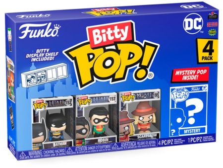 Blister 4 Figuras Bitty Pop Dc Comics Batman Supply