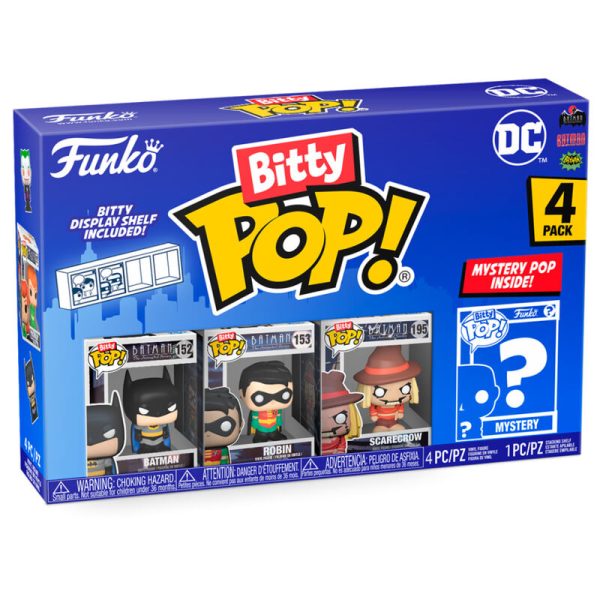 Blister 4 Figuras Bitty Pop Dc Comics Batman Supply