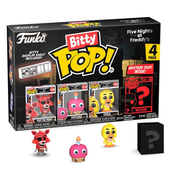 Blister 4 Figuras Bitty Pop Five Nights At Freddys Foxy Online Sale