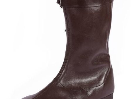 Botas medieval largas de encaje, marrón oscuro 3123010500 Online