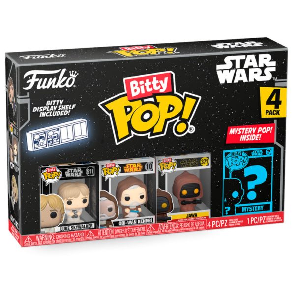 Blister 4 Figuras Bitty Pop Star Wars Luke Discount